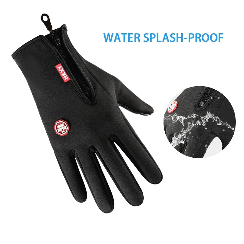 Outdoor Cycling Gloves, Bicycles for Warmth and Anti Slip in Autumn and Winter Fit Island