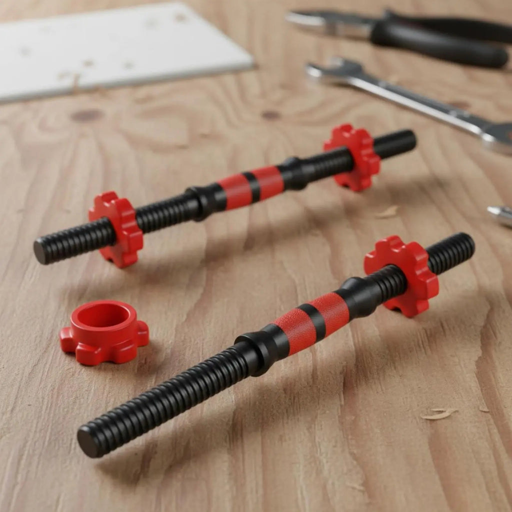 Dumbbell Screw Nut Deep Thread Design Dumbbell Spinlock Collar Asterisk-Shaped Lock Collar Easy to Install/Remove Fitness Fit Island Store