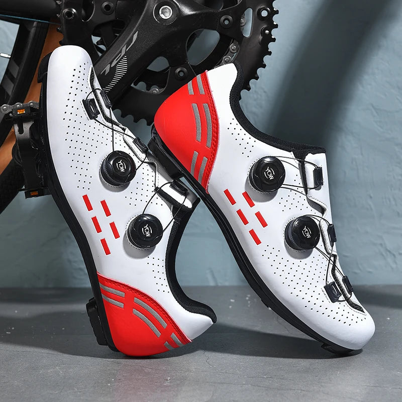 Speed Cycling Sneakers Road Bike Shoes Men Women Sports Route Cycling Shoes Self-locking Racing Bicycle Cleats Shoes for Shimano Fit Island Store