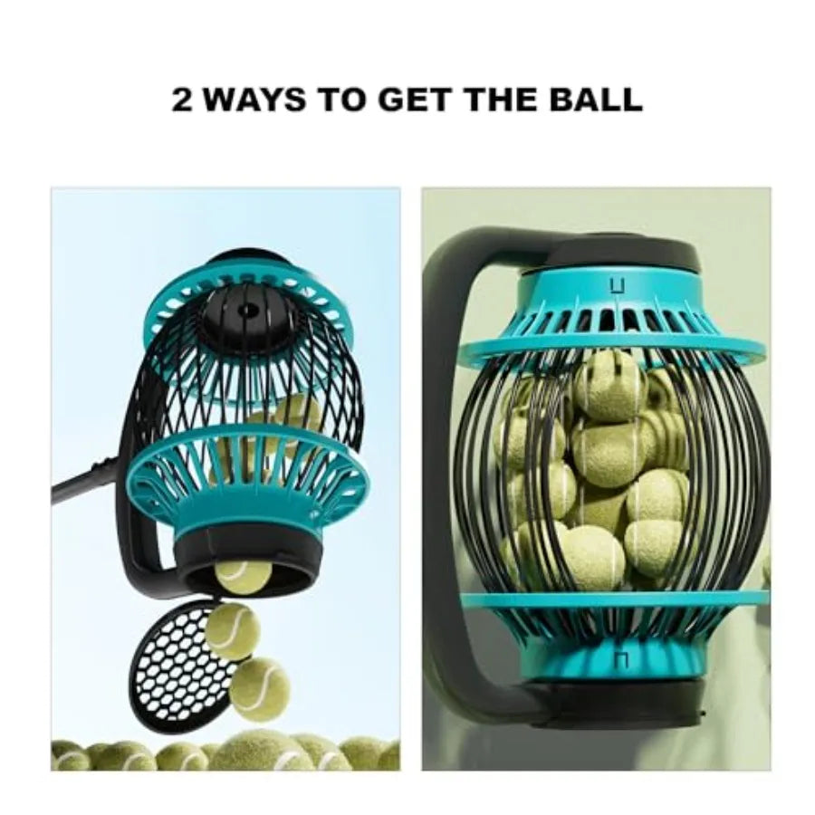 Tennis Ball Collector Roller No Bending Over Quick Rolling Picker 2 Ways to Get the Ball Telescopic Tennis Ball Picker for 1.5- Fit Island Store