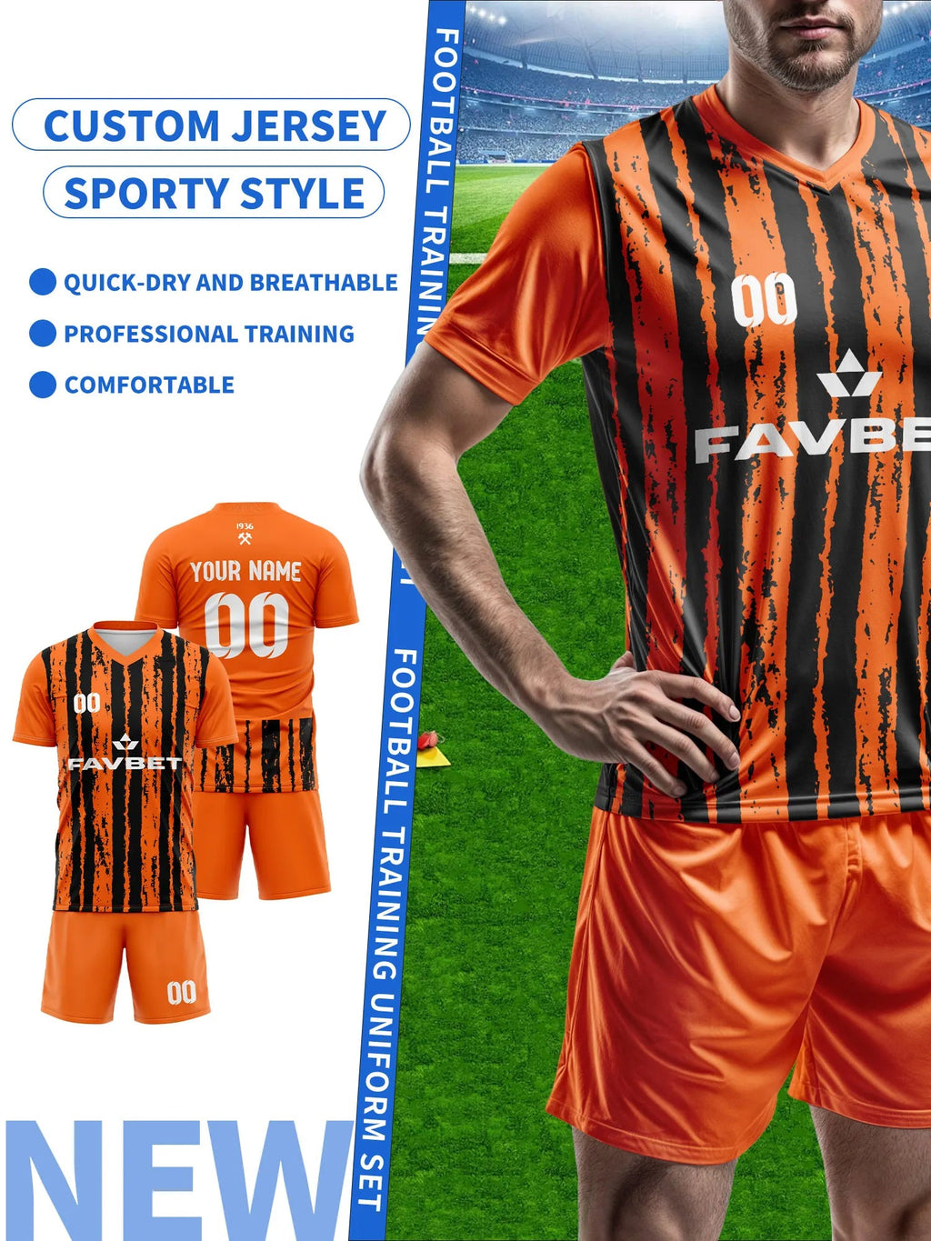 Design Your Own Soccer Jersey | Custom Name Number | Breathable Football Training Shirt，custom soccer jersey retro style Fit Island Store