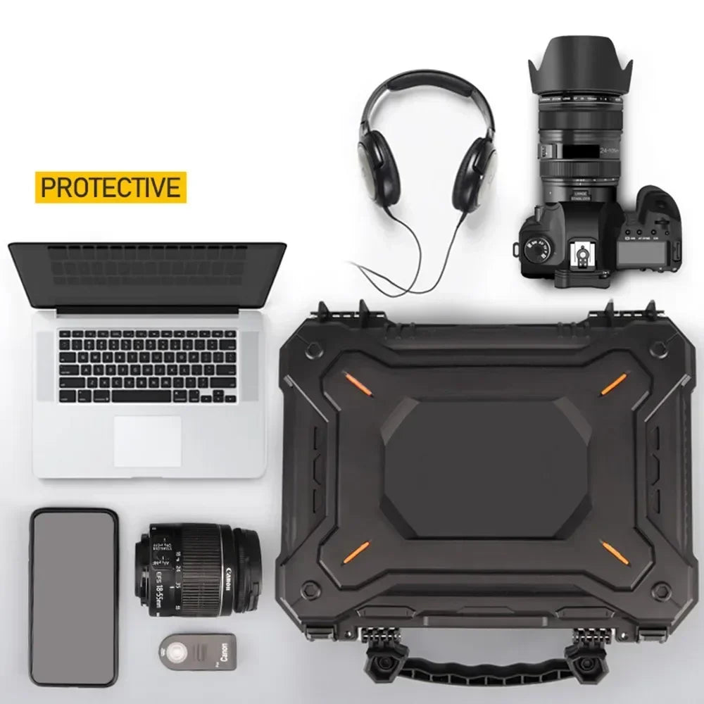 Tactical Pistol Case for GLOCK Hard Shell Box with Padded Foam Lining for Outdoor Hunting Shooting Storage Safety Lock Boxes Fit Island Store