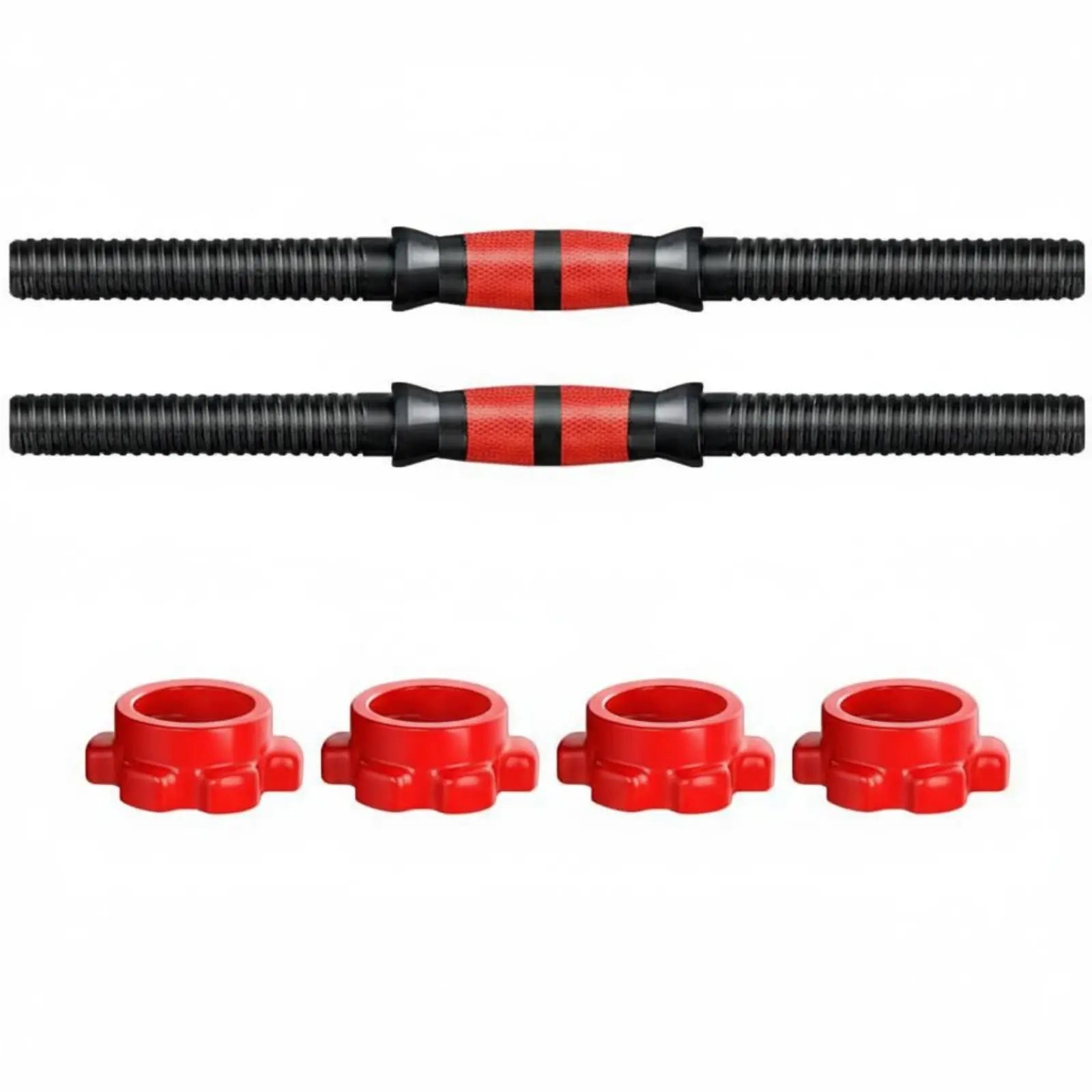 Dumbbell Screw Nut Deep Thread Design Dumbbell Spinlock Collar Asterisk-Shaped Lock Collar Easy to Install/Remove Fitness Fit Island Store