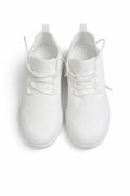 White Mesh Lace-Up Sneakers Fit Island